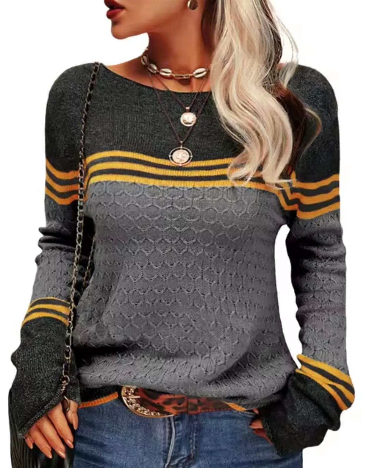 Pull tricoté slim