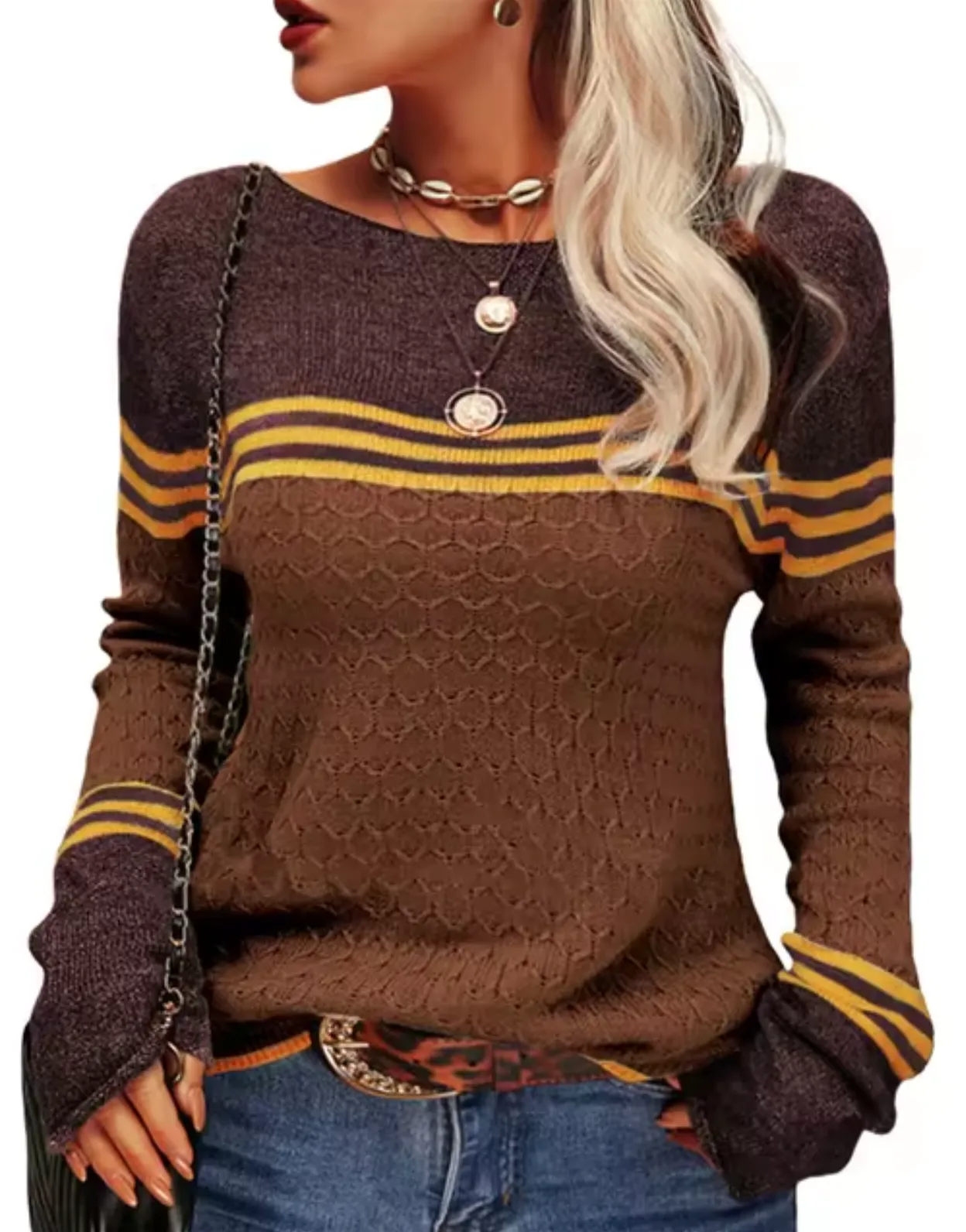Pull tricoté slim