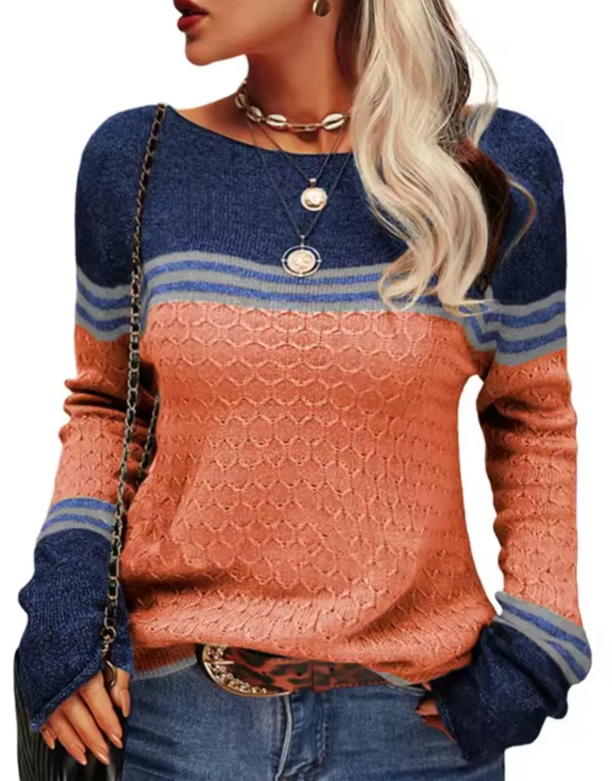 Pull tricoté slim
