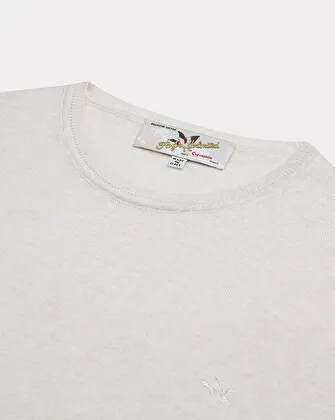 PULL U TOGS ÉCRU , PULL COL ROND EN COTON Chevignon