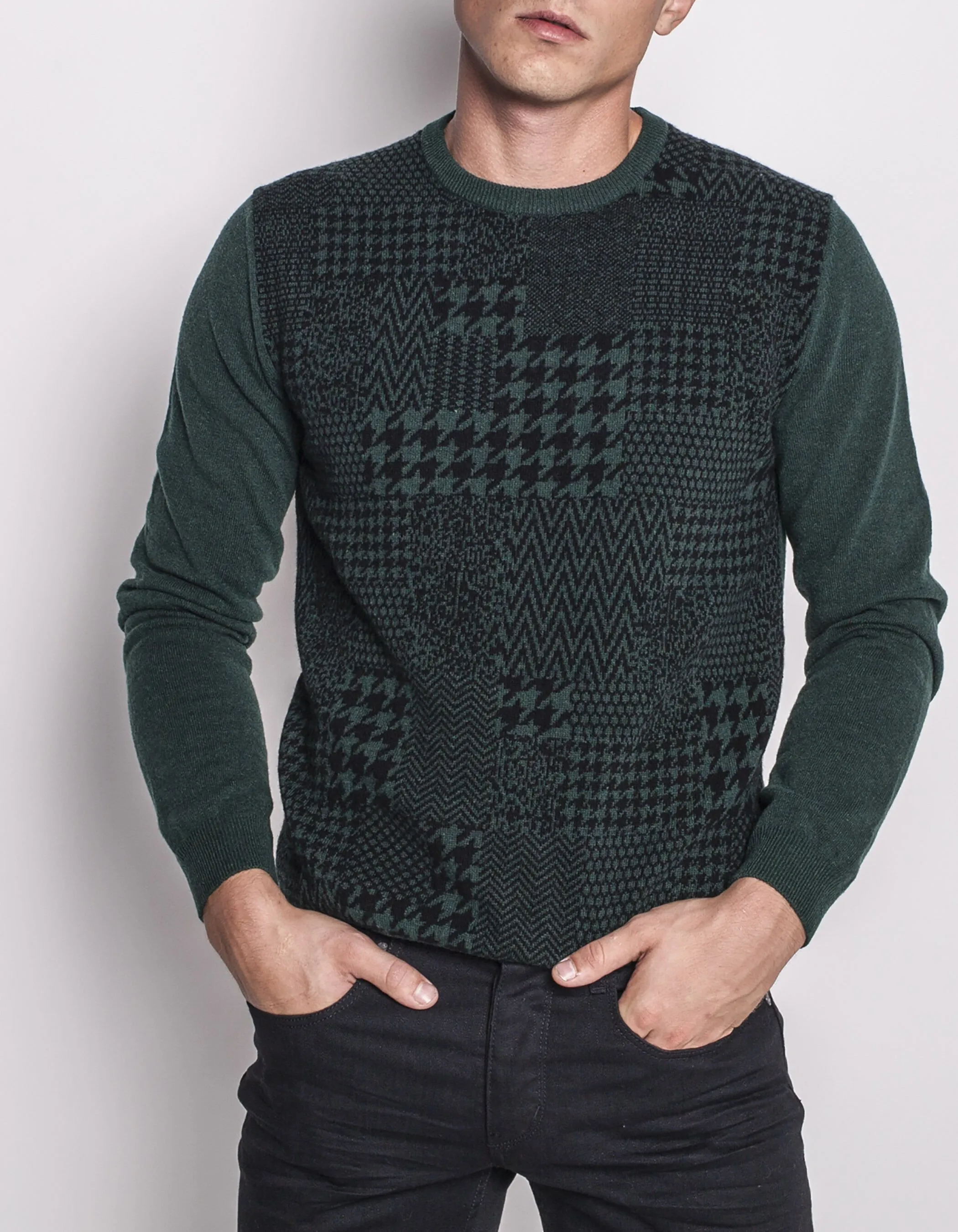 Pull vert homme