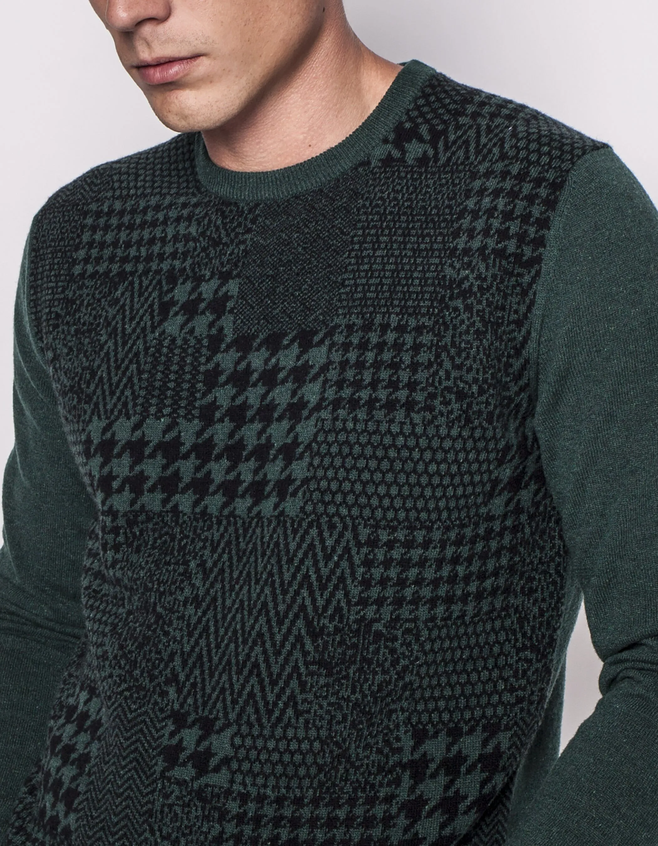 Pull vert homme