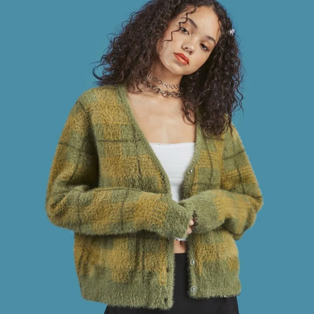 Pull vintage femme à boutons et poches • Vintage Univers