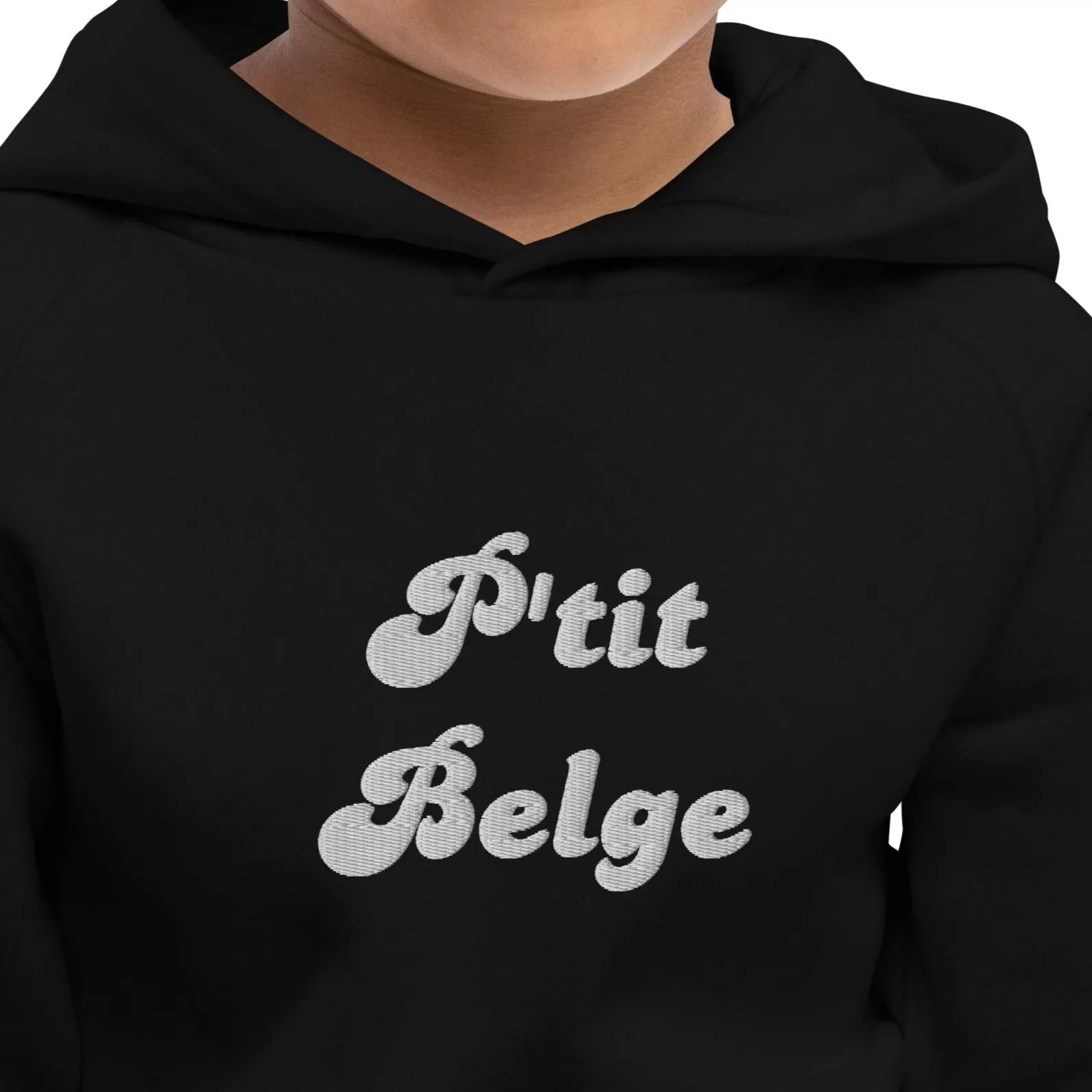 Pull à capuche brodé pour enfants - 