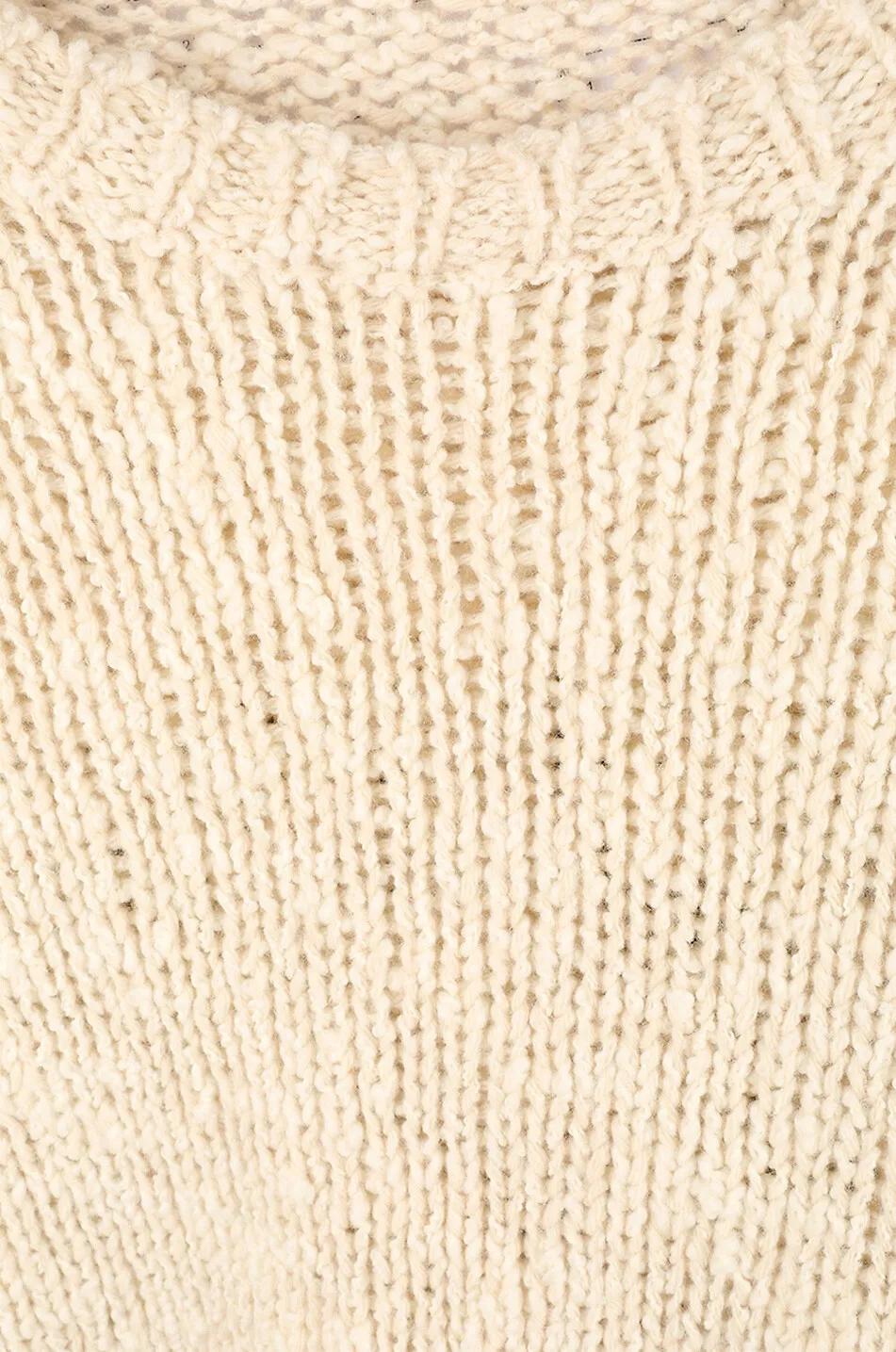 Pull à col rond en laine