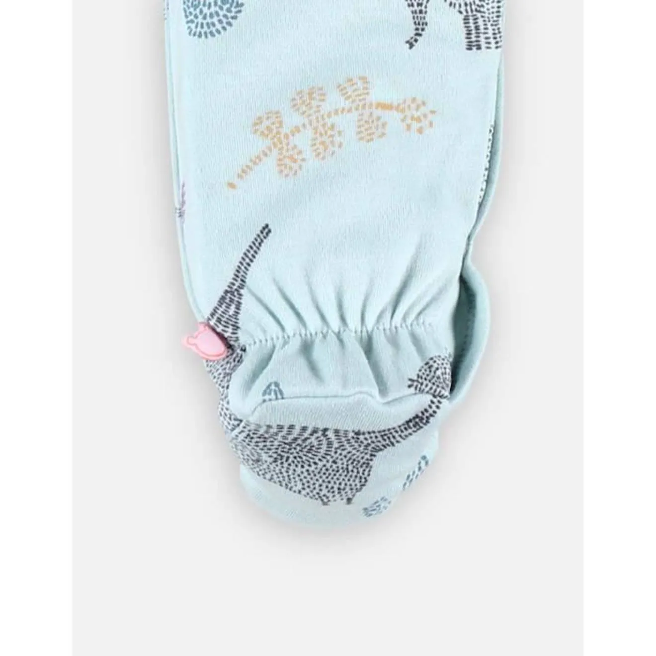 Pyjama 1 pièce imprimés éléphants vert - Noukies