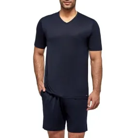 Pyjama court en lyocell pour homme Travel bleu par Impetus