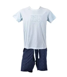Pyjama Court Homme Premium FMF HOMEWEAR HC14 Ciel