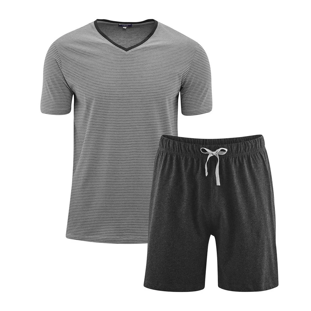 Pyjama court pour homme en coton bio