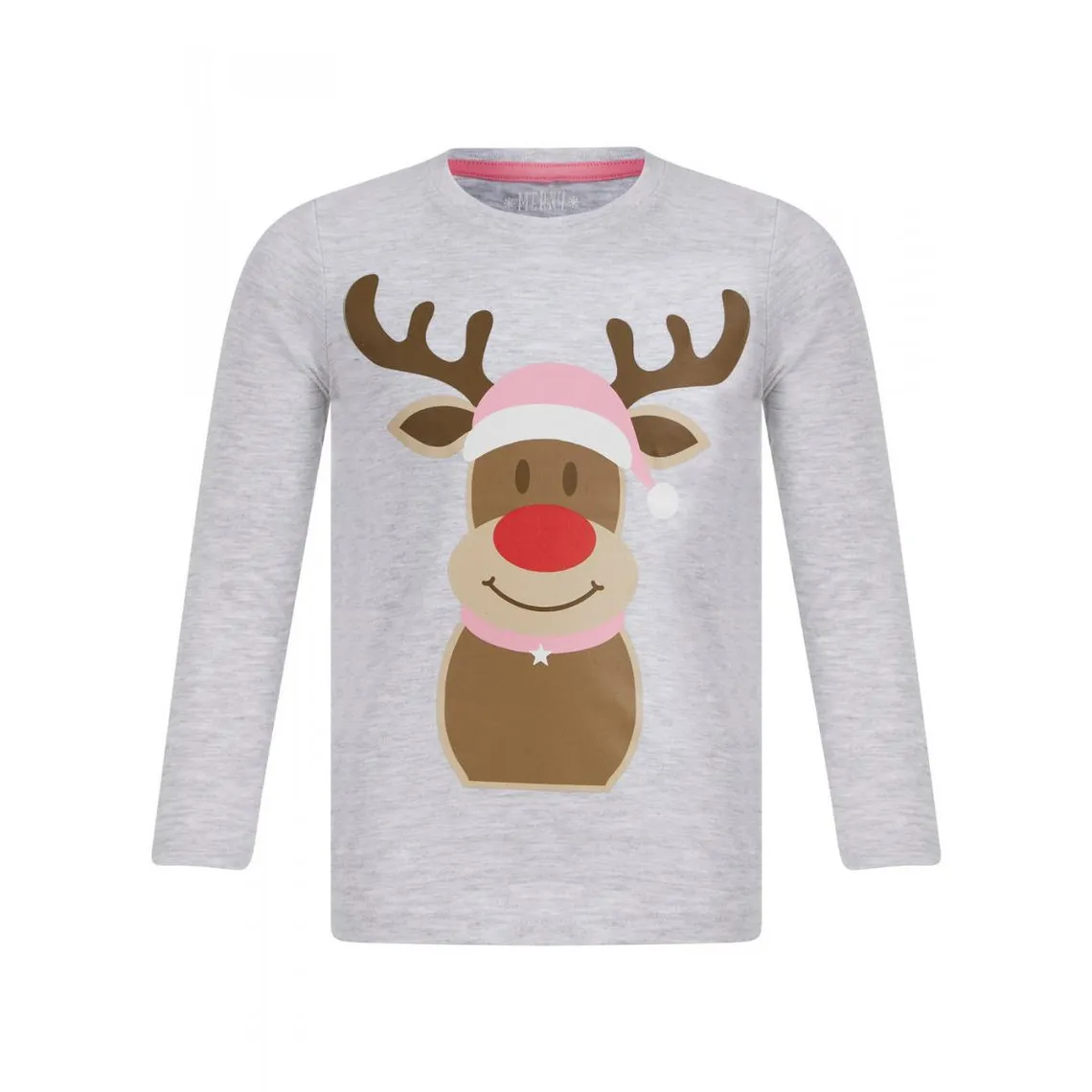 Pyjama de noel fille - gris en coton | 3 Suisses