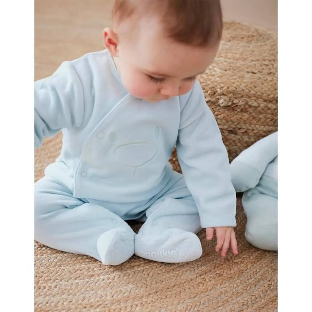 Pyjama dors-bien en velours rose - Noukies