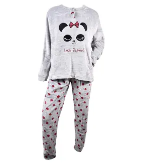 Pyjama Femme Long SWEET SECRET Q1550 POLAIRE GRIS