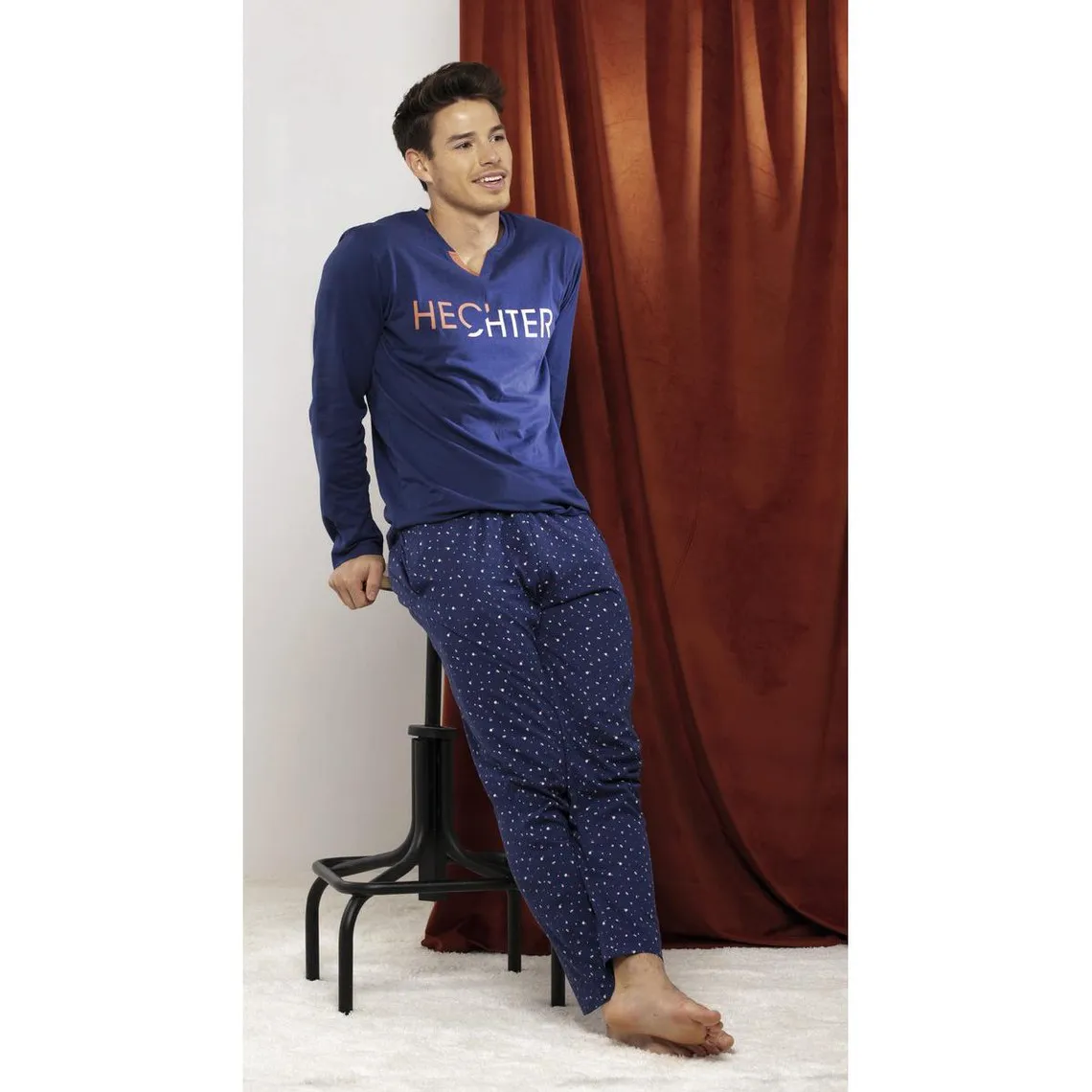 Pyjama Homme Bleu Marine | 3 Suisses