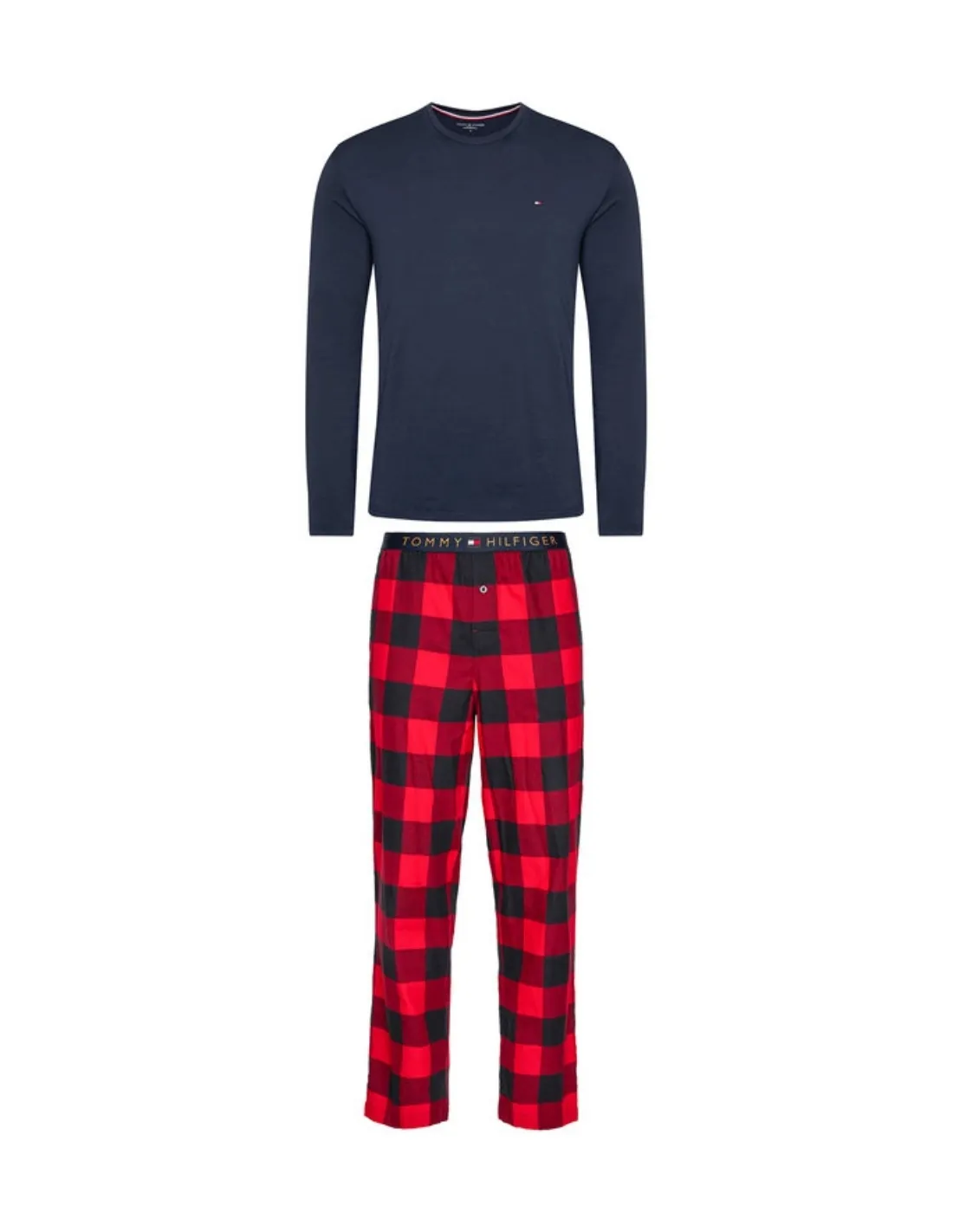 Pyjama Homme Tommy Hilfiger Ref 53664 marine et rouge