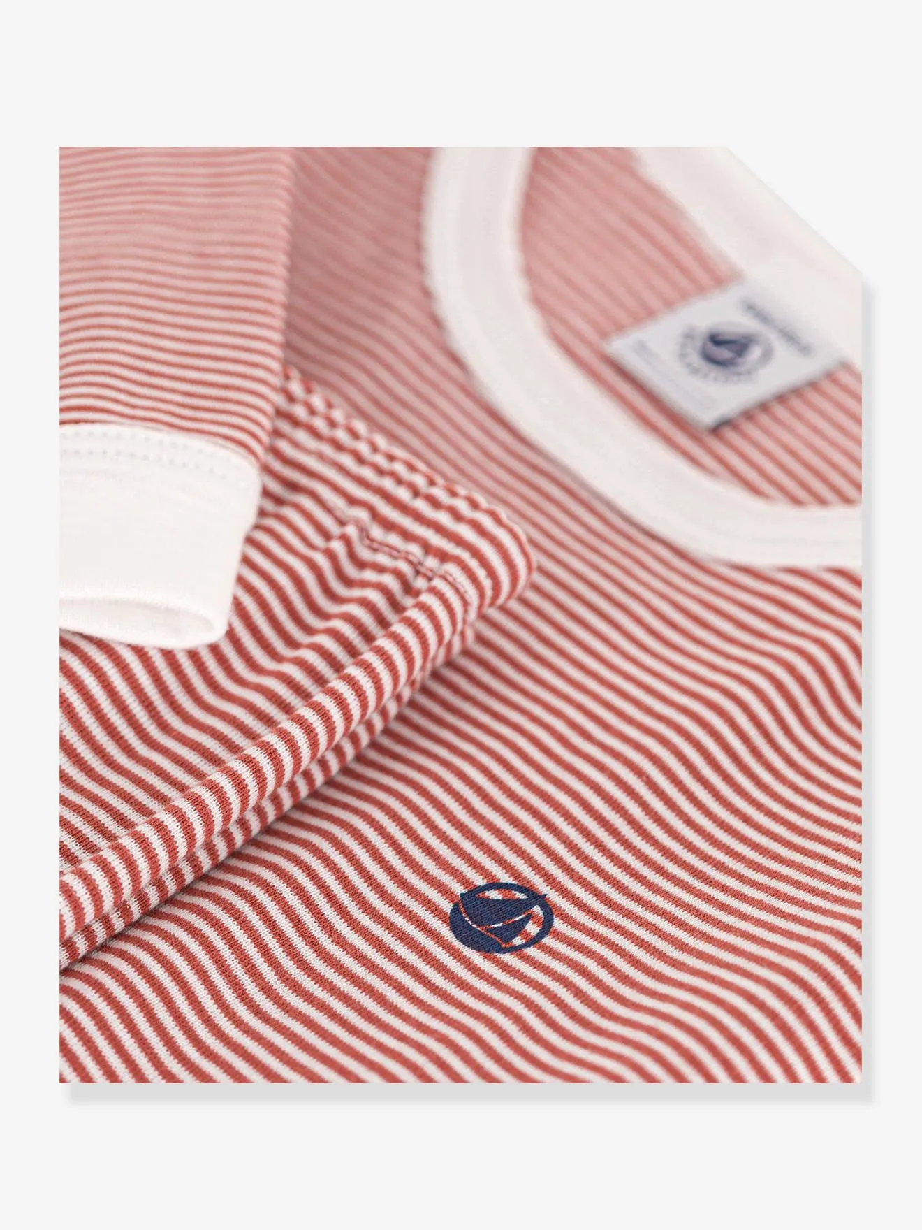 Pyjama rayé PETIT BATEAU rayé rouge - Petit Bateau
