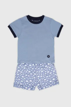 Pyjama short Kids imprimé "nuages" - coton léger