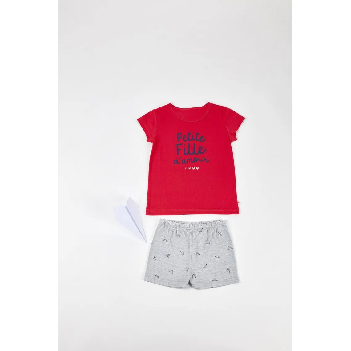 Pyjashort bicolore | Pyjama fille 3 SUISSES