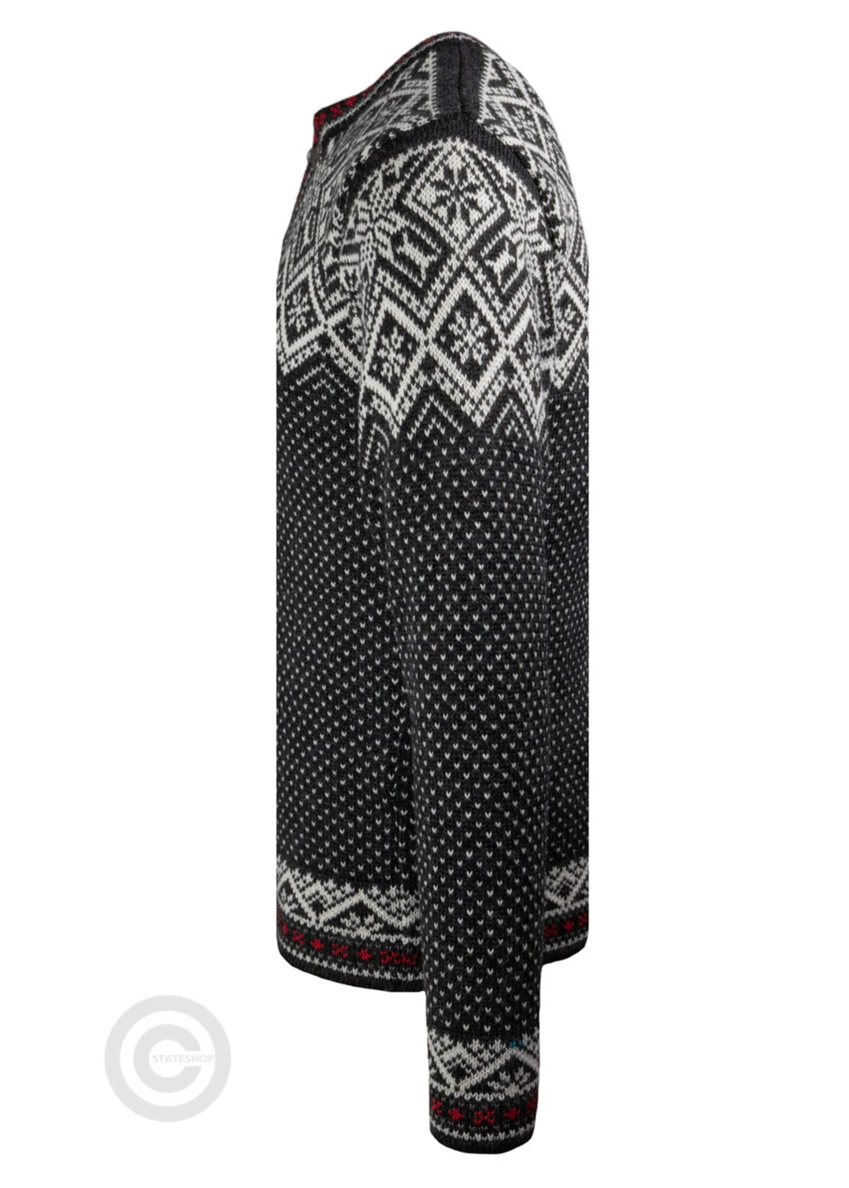 Retro Norwegian sweater, Charcoal