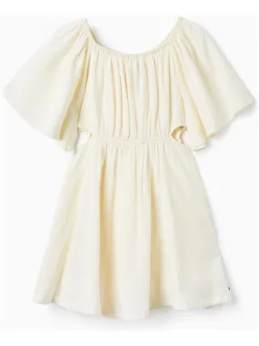 Robe avec Effet Épaules Découvertes pour Fille manches courtes MATISSE - Blanc