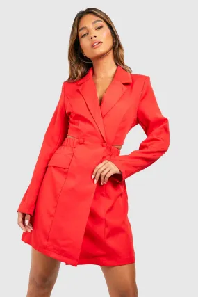 Robe blazer courte découpée