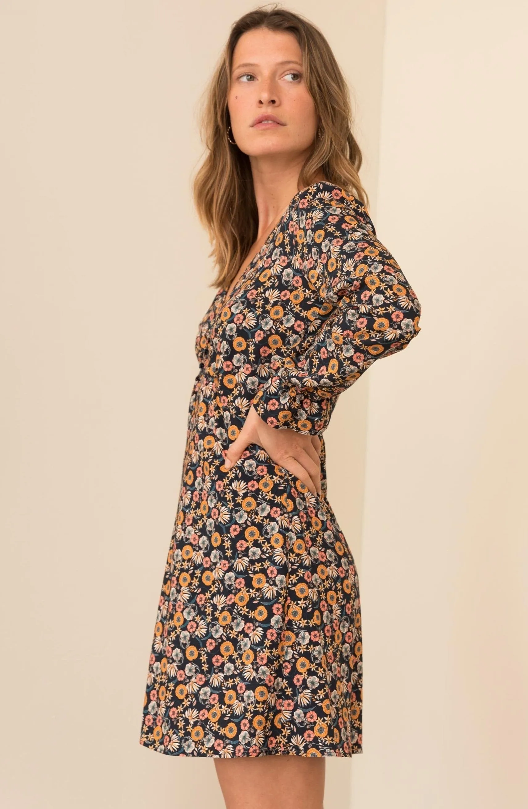 Robe Bérengère imprimé fleuri