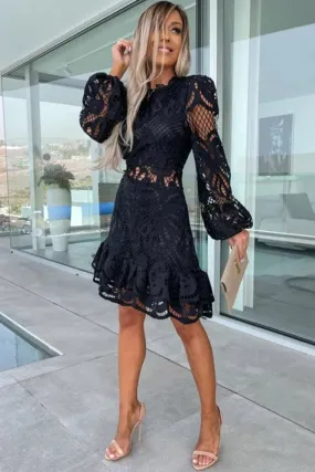 Robe Cocktail Guipure