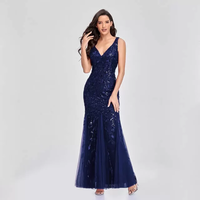 Robe de Bal Bleu Royal