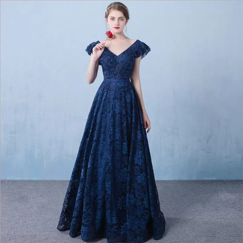 Robe de Bal Princesse Bleu Roi