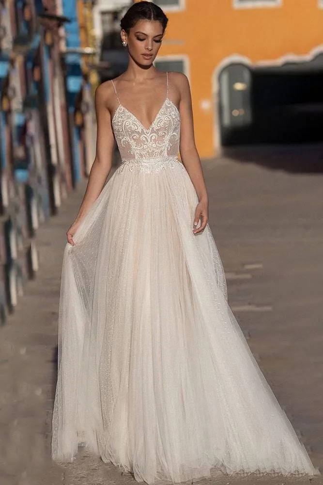 Robe de Mariée Haut Dentelle Bas Fluide
