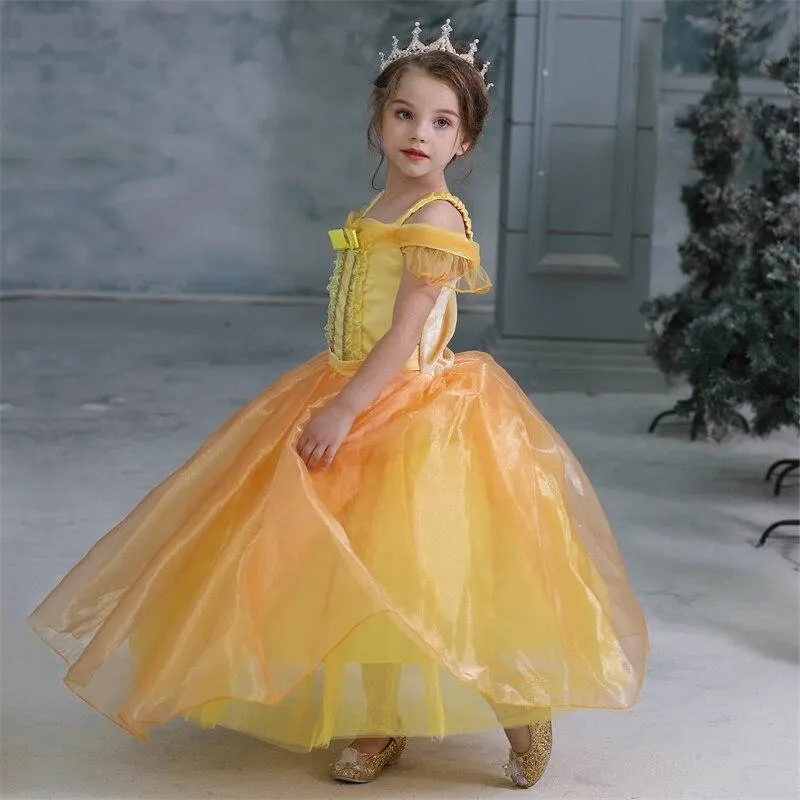 Robe de Princesse Fille la Belle et la Bête