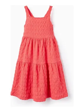 Robe Débardeur avec Texture pour Fille manches courtes CUBA - Rose