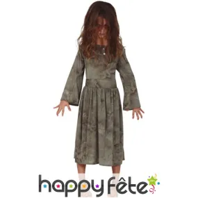 Robe fantôme gris pour enfant