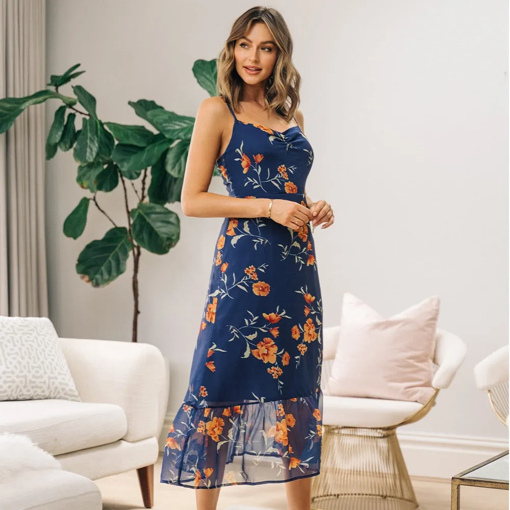 Robe Femme avec Fleurs