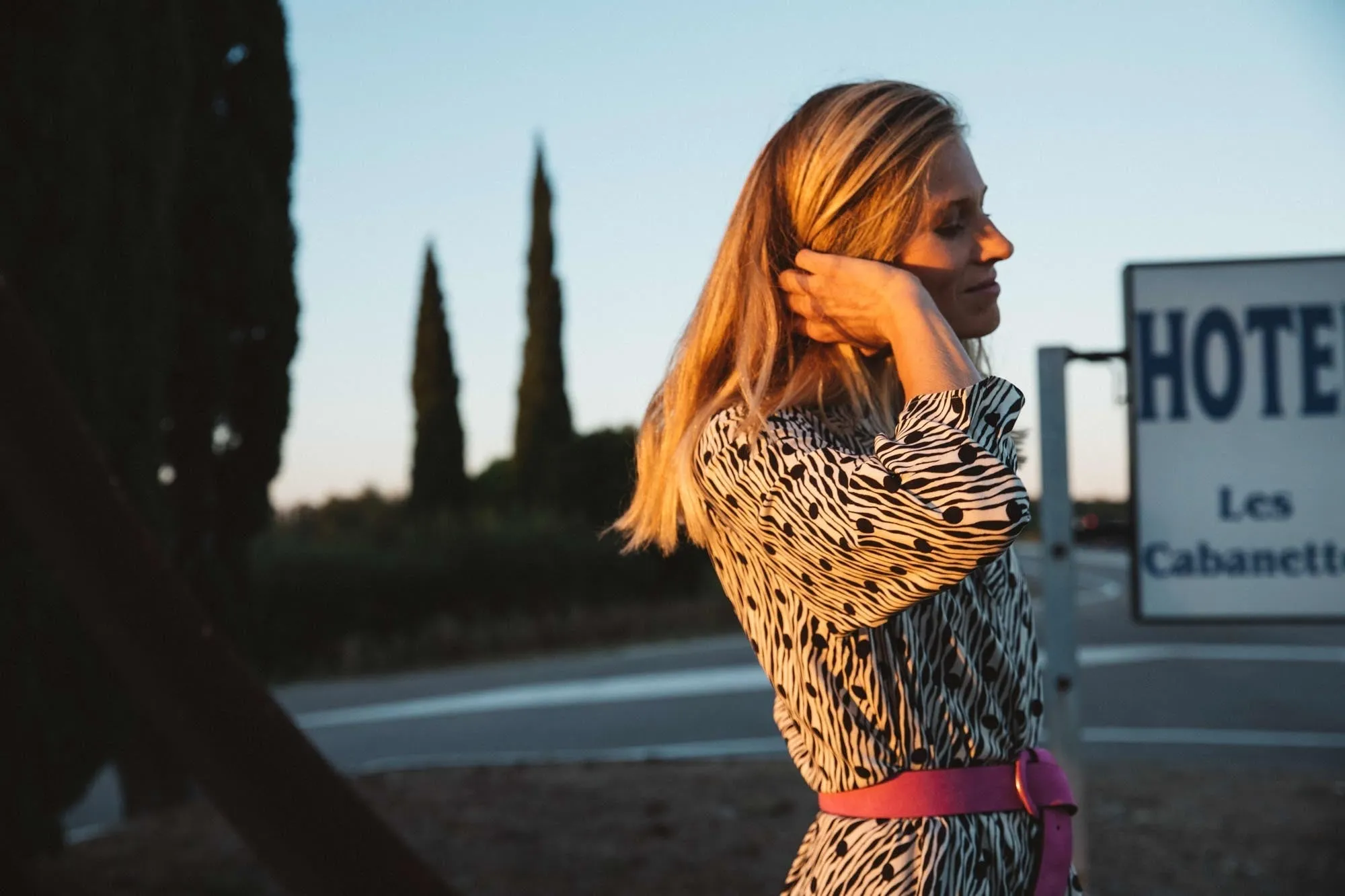 Robe Joyce imprimé zèbre à pois
