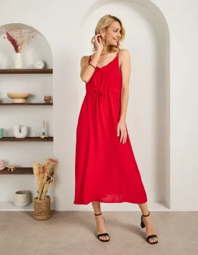 Robe longue Charlotte Rouge