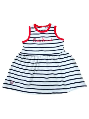 Robe Manches Courtes Bébé fille Marin