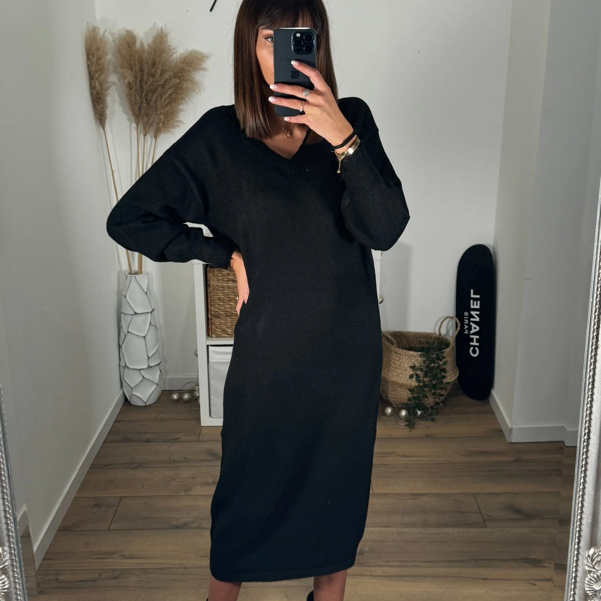 ROBE PULL NOIRE SUZY