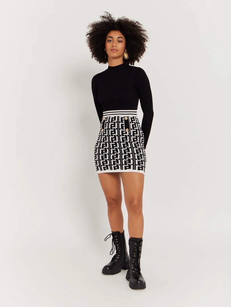 Robe pull style tailleur