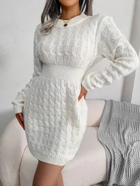 Robe pull torsadée col rond femme LaDiva