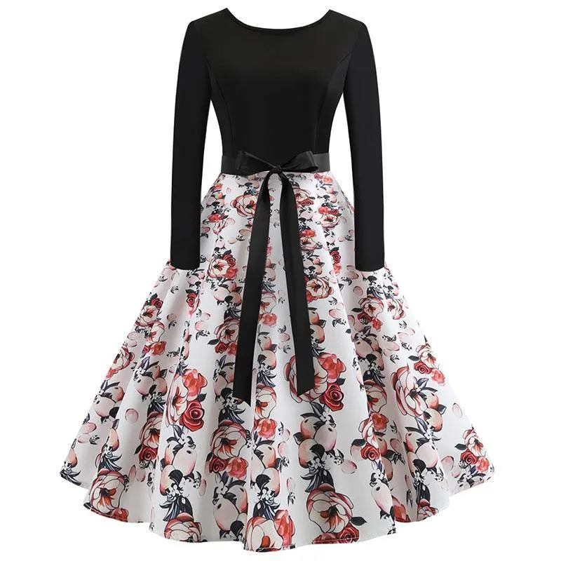 Robe vintage Demoiselle d'Honneur Fleurs Éternelles