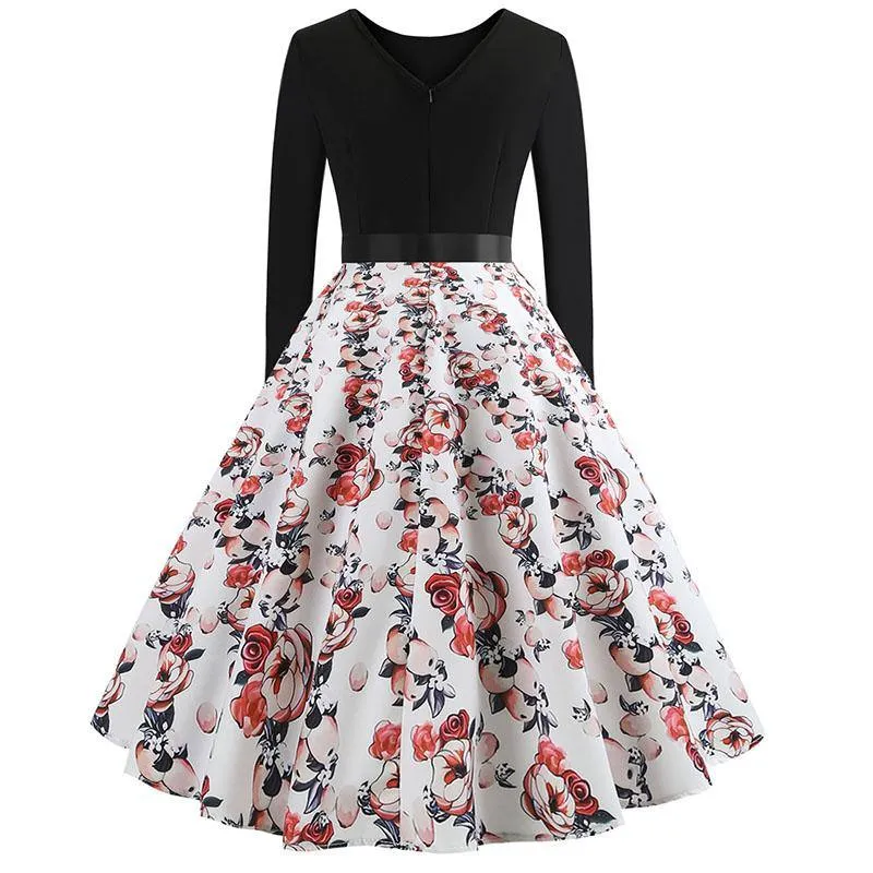 Robe vintage Demoiselle d'Honneur Fleurs Éternelles