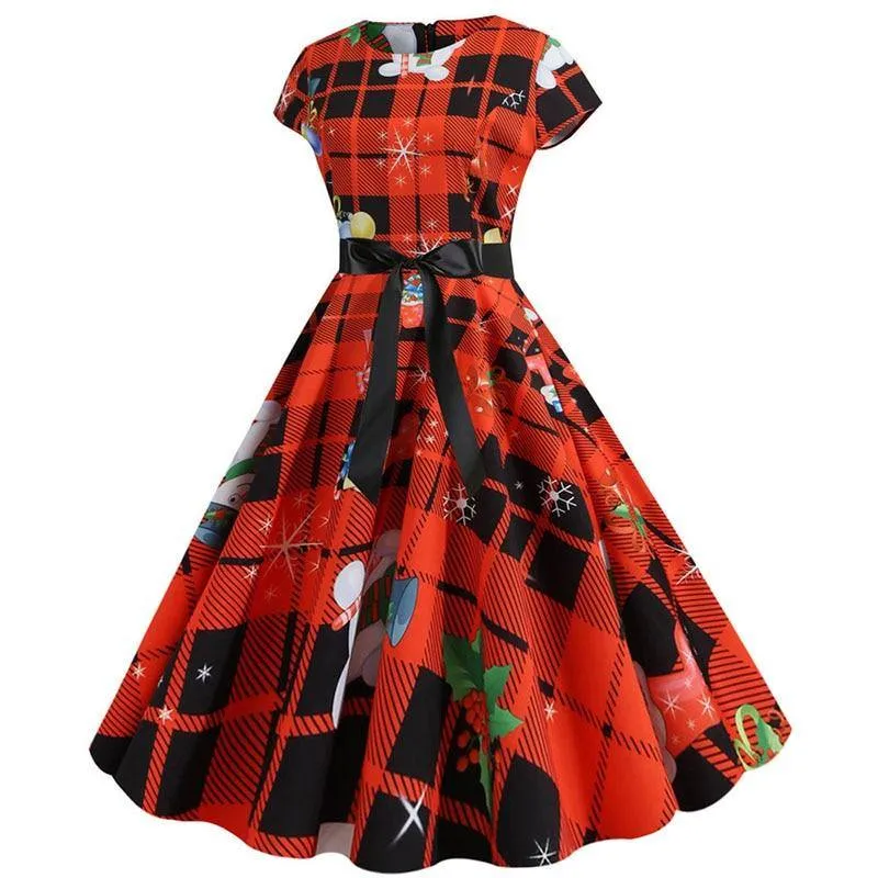 Robe vintage Motif de Noël 50's