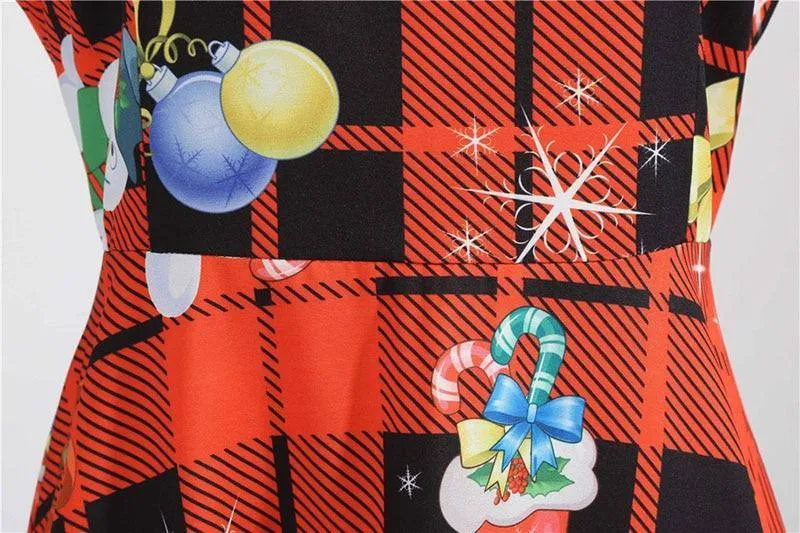 Robe vintage Motif de Noël 50's