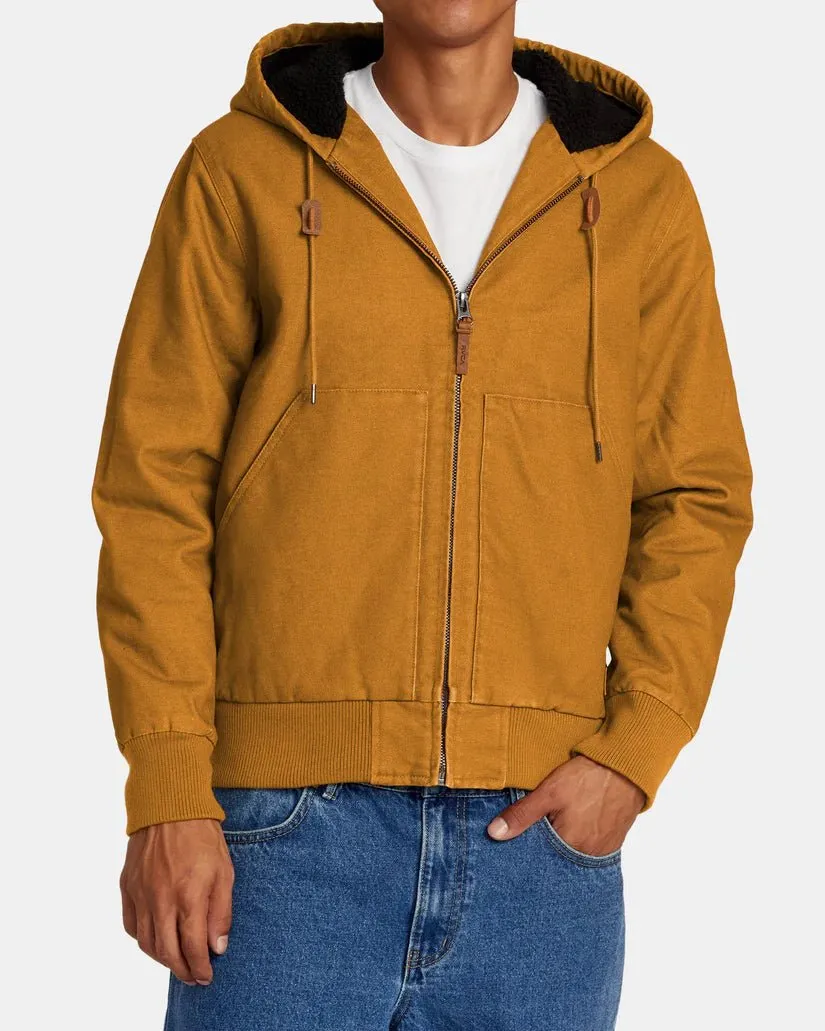 RVCA M CHAINMAIL HOODED JACKET