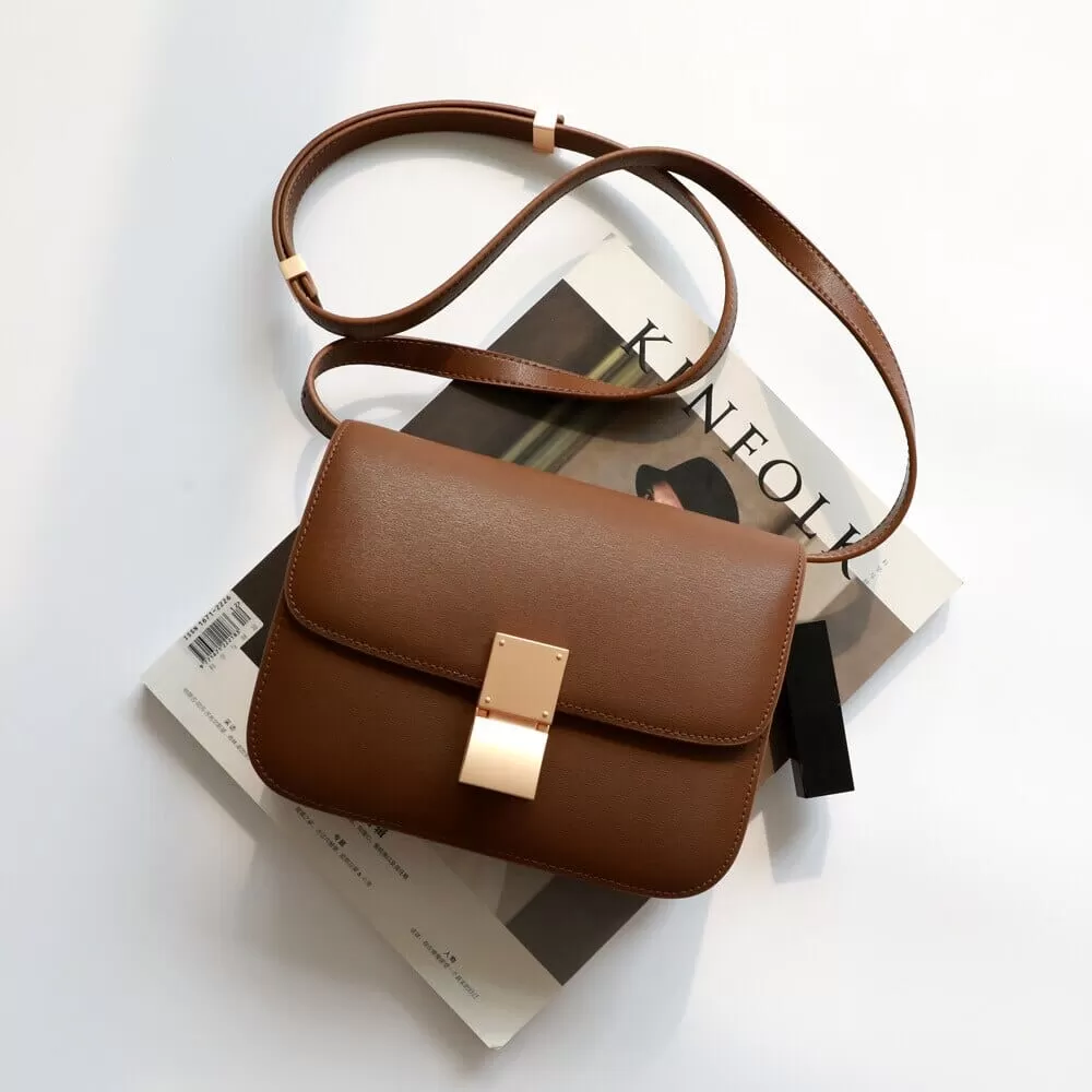 Sac en cuir véritable coloré à bandoulière de haute qualité sacs de créateur