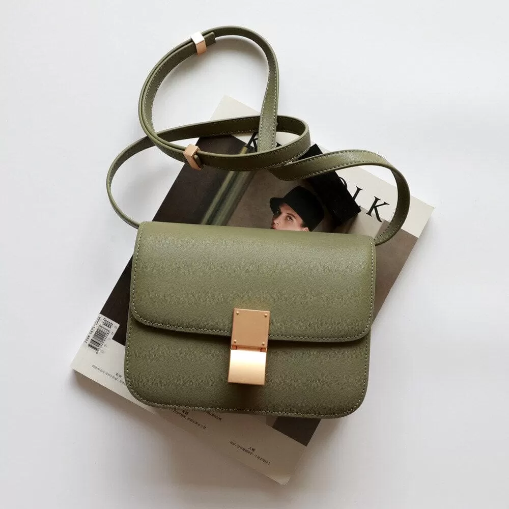 Sac en cuir véritable coloré à bandoulière de haute qualité sacs de créateur