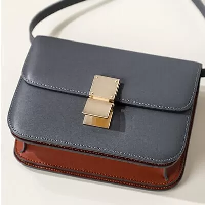 Sac en cuir véritable coloré à bandoulière de haute qualité sacs de créateur