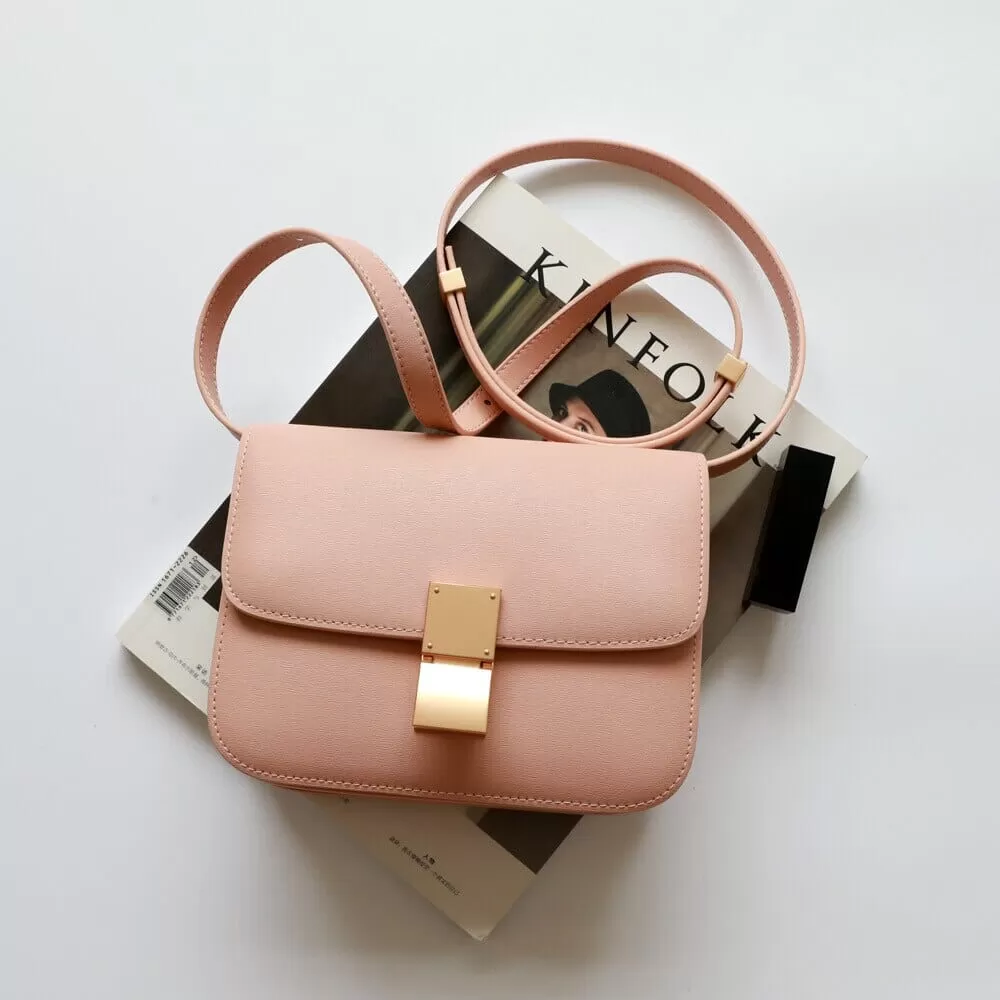 Sac en cuir véritable coloré à bandoulière de haute qualité sacs de créateur