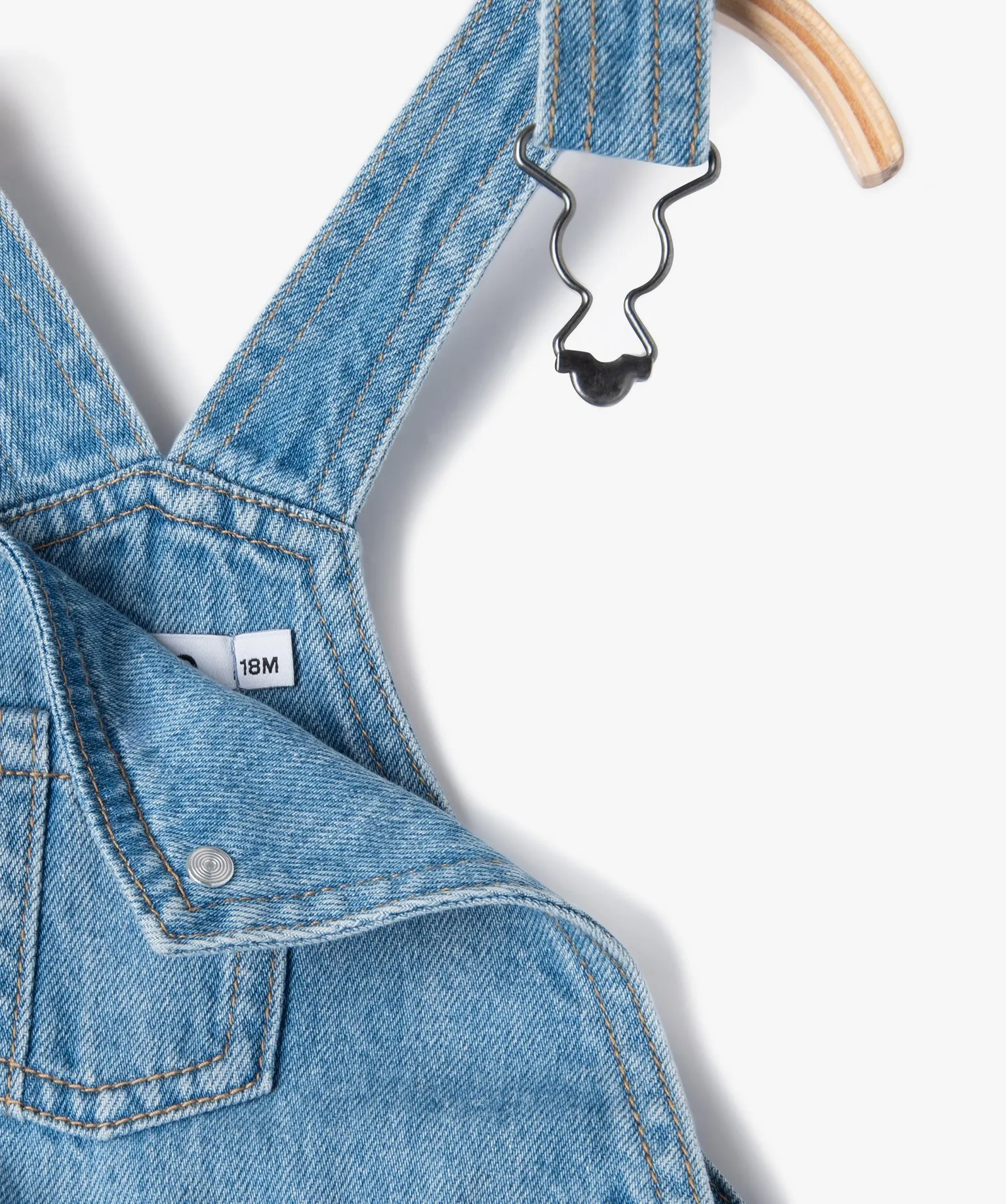 salopette en jean courte delavee bebe garcon bleu jeans