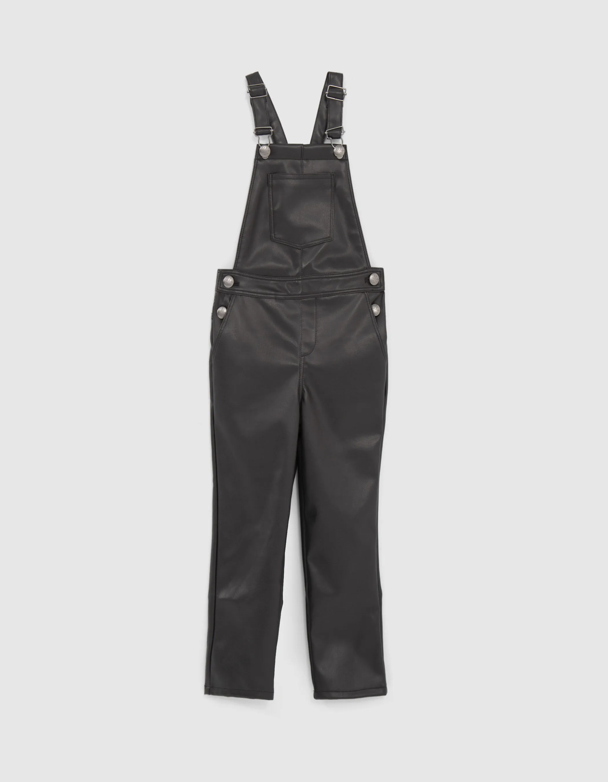 Salopette noire esprit rock fille
